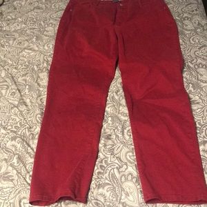 Red jeans